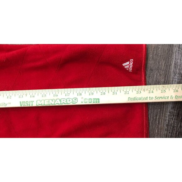 Adidas Womens Medium Wisconsin Badgers Red 1/4 Zip Fleece Pullover - Picture 6 of 6